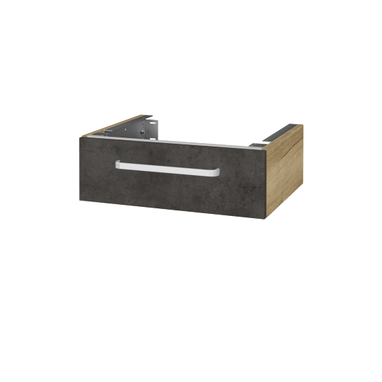 Unterschrank für Waschtischplatte DSD SZZ 60 (Höhe 20 cm)  - D26 Ontario - Griff T01 - D16 Dark Beton - Nein