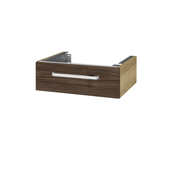 Unterschrank für Waschtischplatte DSD SZZ 60 (Höhe 20 cm)  - D26 Ontario - Griff T01 - D25 Teak - Nein