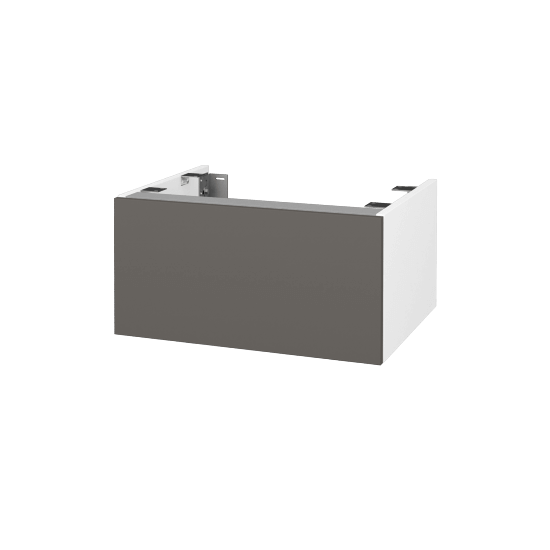 DSD SZZ1 60 Unterschrank für Waschtischplatte (Höhe 30 cm)  - N01 Weiß Hochglanz - N06 Lava - Nein
