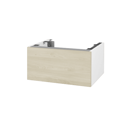 DSD SZZ1 60 Unterschrank für Waschtischplatte (Höhe 30 cm)  - N01 Weiß Hochglanz - D24 Ohio - Nein