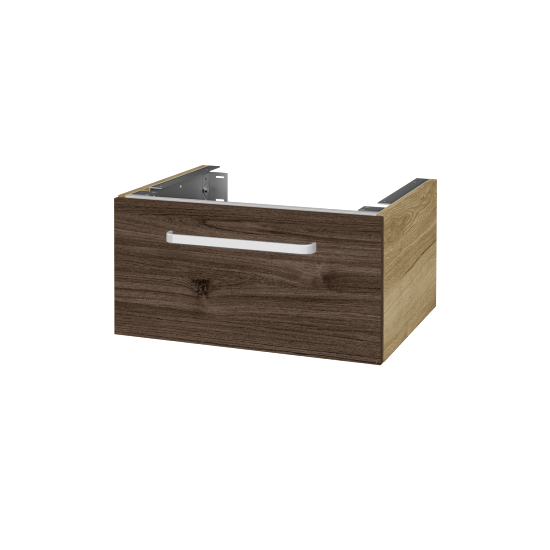 Unterschrank für Waschtischplatte DSD SZZ1 60 (Höhe 30 cm)  - D26 Ontario - Griff T01 - D25 Teak - Nein