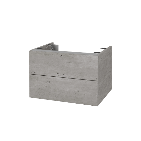 DSD SZZ2 60 Unterschrank für Waschtischplatte (Höhe 40 cm)  - D01 Beton - D01 Beton - Nein