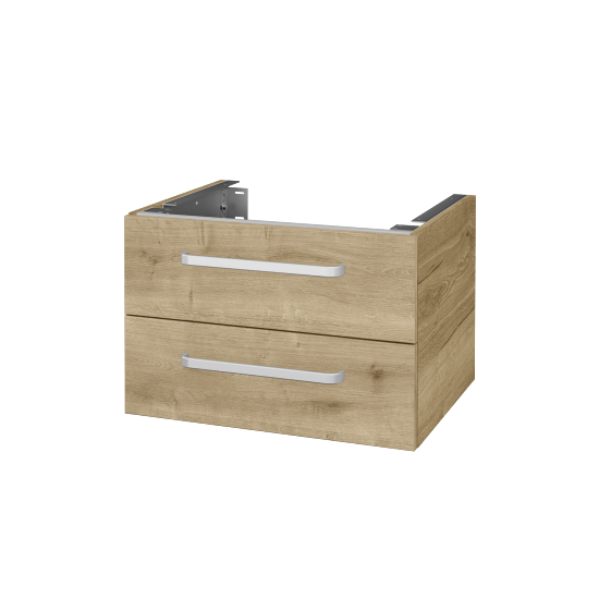 Unterschrank für Waschtischplatte DSD SZZ2 60 (Höhe 40 cm)  - D26 Ontario - Griff T01 - D09 Eiche Arlington - Nein