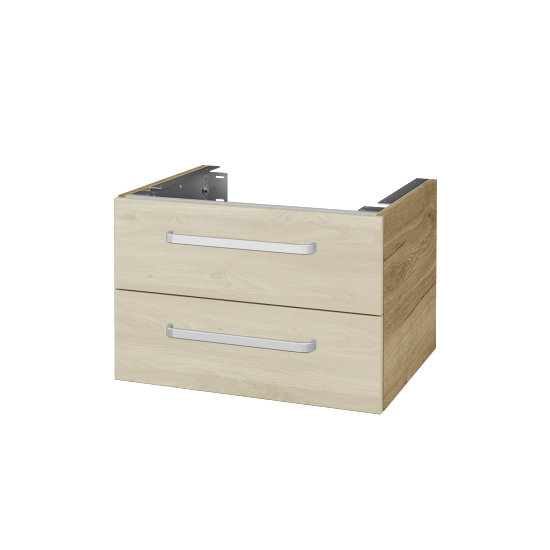 Unterschrank für Waschtischplatte DSD SZZ2 60 (Höhe 40 cm)  - D26 Ontario - Griff T01 - D24 Ohio - Nein