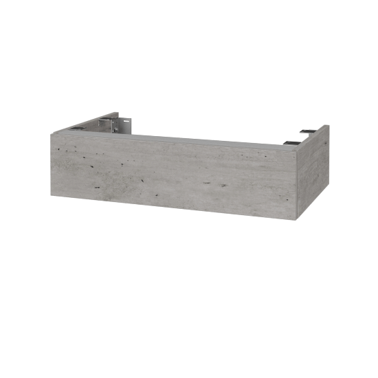 DSD SZZ 80 Unterschrank für Waschtischplatten (Höhe 20 cm)  - D01 Beton - D01 Beton - Nein