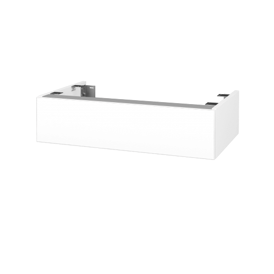 DSD SZZ 80 Unterschrank für Waschtischplatten (Höhe 20 cm)  - N01 Weiß Hochglanz - L01 Weiß Lack Hochglanz - Nein