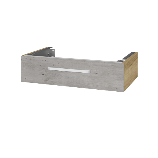 Unterschrank für Waschtischplatte DSD SZZ 80 (Höhe 20 cm)  - D26 Ontario - Griff T01 - D01 Beton - Nein