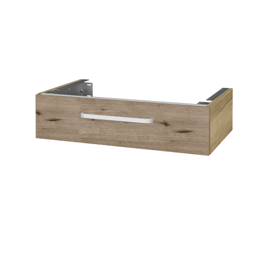Unterschrank für Waschtischplatte DSD SZZ 80 (Höhe 20 cm)  - D26 Ontario - Griff T01 - D23 Eiche Herkules - Nein