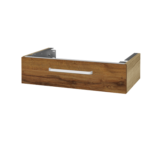 Unterschrank für Waschtischplatte DSD SZZ 80 (Höhe 20 cm)  - D26 Ontario - Griff T01 - D27 Cognac - Nein