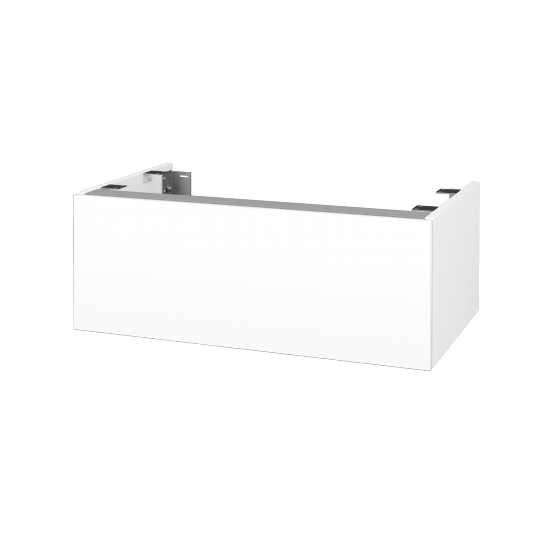 DSD SZZ1 80 Unterschrank für Waschtischplatte (Höhe 30 cm)  - N01 Weiß Hochglanz - L01 Weiß Lack Hochglanz - Nein