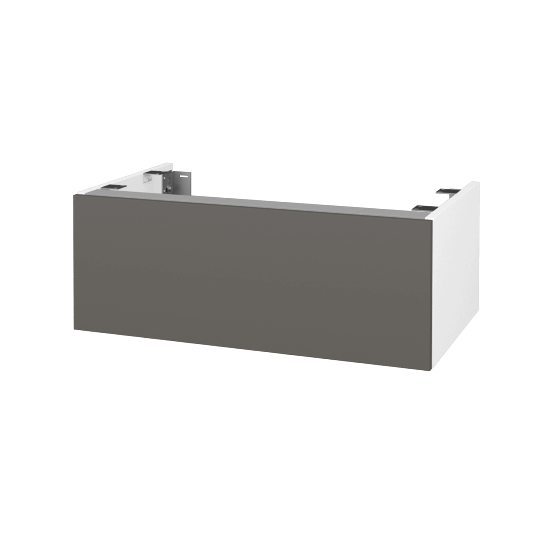 DSD SZZ1 80 Unterschrank für Waschtischplatte (Höhe 30 cm)  - N01 Weiß Hochglanz - N06 Lava - Nein