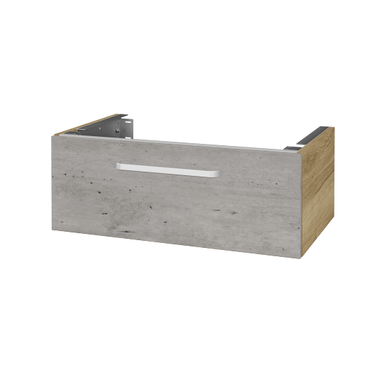 Unterschrank für Waschtischplatte DSD SZZ1 80 (Höhe 30 cm)  - D26 Ontario - Griff T01 - D01 Beton - Nein