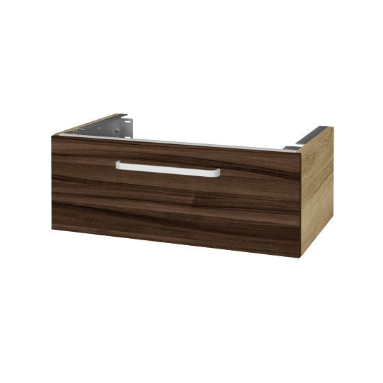 Unterschrank für Waschtischplatte DSD SZZ1 80 (Höhe 30 cm)  - D26 Ontario - Griff T01 - D06 Nussbaum - Nein
