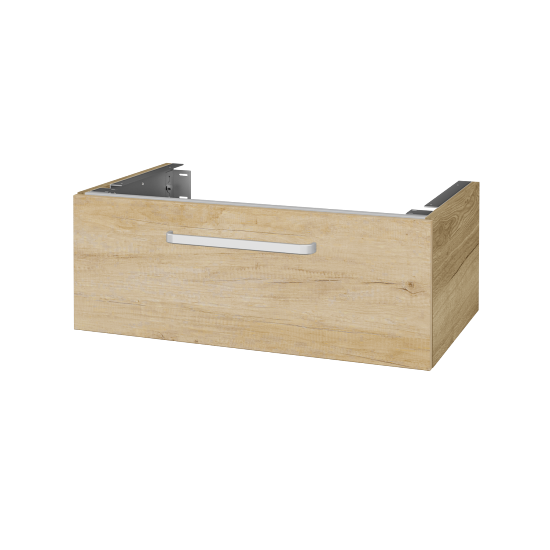 Unterschrank für Waschtischplatte DSD SZZ1 80 (Höhe 30 cm)  - D26 Ontario - Griff T01 - D15 Eiche Nebraska - Nein