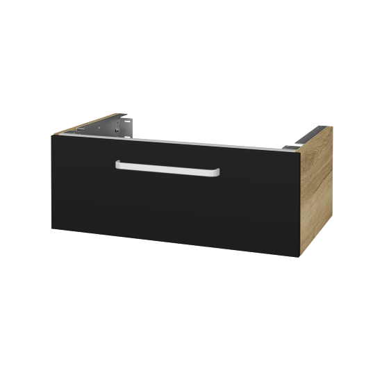 Unterschrank für Waschtischplatte DSD SZZ1 80 (Höhe 30 cm)  - D26 Ontario - Griff T01 - N03 Graphite - Nein
