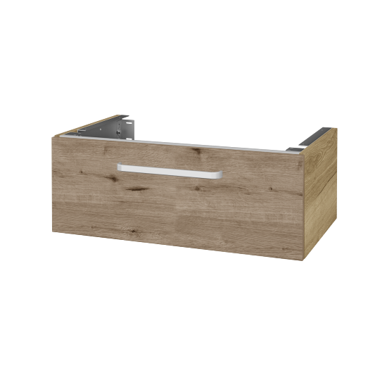 Unterschrank für Waschtischplatte DSD SZZ1 80 (Höhe 30 cm)  - D26 Ontario - Griff T01 - D23 Eiche Herkules - Nein