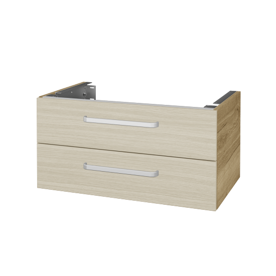Unterschrank für Waschtischplatte DSD SZZ2 80 (Höhe 40 cm)  - D26 Ontario - Griff T01 - D04 Eiche - Nein