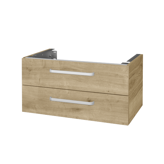 Unterschrank für Waschtischplatte DSD SZZ2 80 (Höhe 40 cm)  - D26 Ontario - Griff T01 - D09 Eiche Arlington - Nein