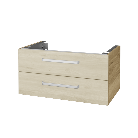 Unterschrank für Waschtischplatte DSD SZZ2 80 (Höhe 40 cm)  - D26 Ontario - Griff T01 - D24 Ohio - Nein
