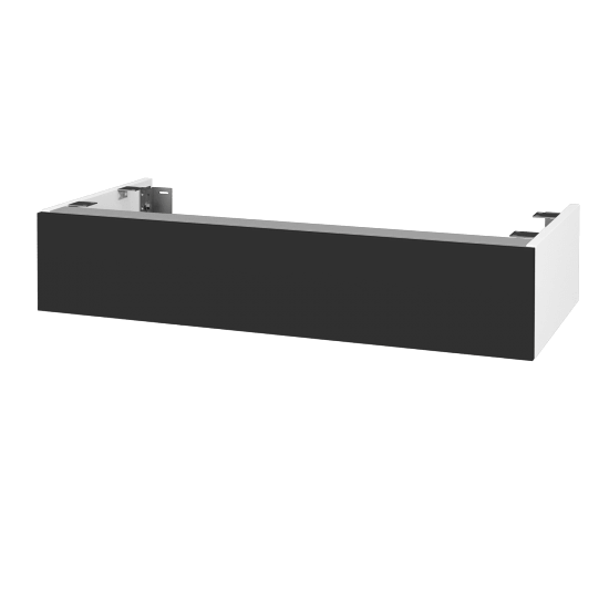 DSD SZZ 100 Unterschrank für Waschtischplatte (Höhe 20 cm)  - N01 Weiß Hochglanz - N03 Graphite - Nein