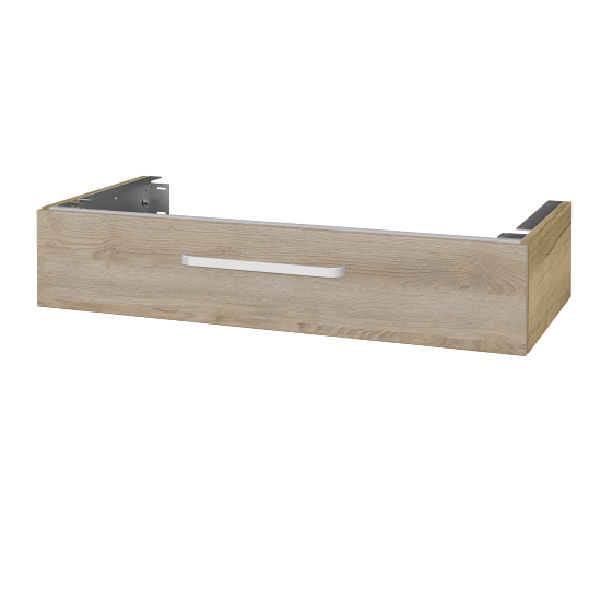 Unterschrank für Waschtischplatte DSD SZZ 100 (Höhe 20 cm)  - D26 Ontario - Griff T01 - D17 Eiche Colorado - Nein