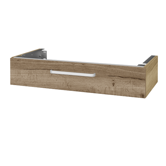 Unterschrank für Waschtischplatte DSD SZZ 100 (Höhe 20 cm)  - D26 Ontario - Griff T01 - D21 Tobacco - Nein