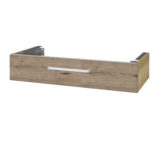 Unterschrank für Waschtischplatte DSD SZZ 100 (Höhe 20 cm)  - D26 Ontario - Griff T01 - D23 Eiche Herkules - Nein