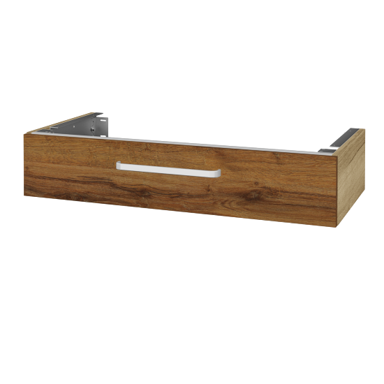 Unterschrank für Waschtischplatte DSD SZZ 100 (Höhe 20 cm)  - D26 Ontario - Griff T01 - D27 Cognac - Nein