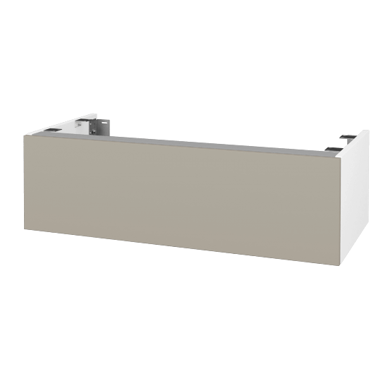 DSD SZZ1 100 Unterschrank für Waschtischplatte (Höhe 30 cm)  - N01 Weiß Hochglanz - M05 Beige Lack Matt - Nein