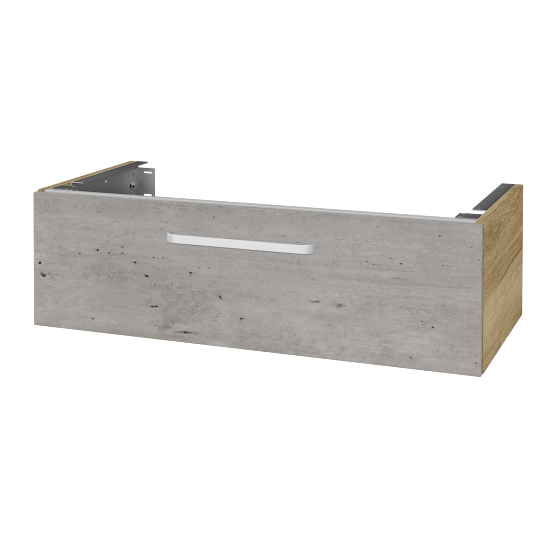 Unterschrank für Waschtischplatte DSD SZZ1 100 (Höhe 30 cm)  - D26 Ontario - Griff T01 - D01 Beton - Nein
