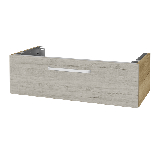 Unterschrank für Waschtischplatte DSD SZZ1 100 (Höhe 30 cm)  - D26 Ontario - Griff T01 - D05 Oregon - Nein