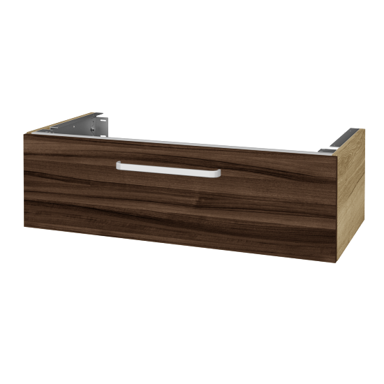 Unterschrank für Waschtischplatte DSD SZZ1 100 (Höhe 30 cm)  - D26 Ontario - Griff T01 - D06 Nussbaum - Nein