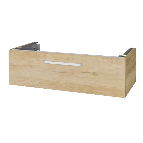 Unterschrank für Waschtischplatte DSD SZZ1 100 (Höhe 30 cm)  - D26 Ontario - Griff T01 - D15 Eiche Nebraska - Nein