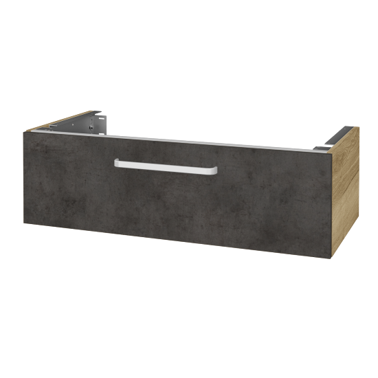 Unterschrank für Waschtischplatte DSD SZZ1 100 (Höhe 30 cm)  - D26 Ontario - Griff T01 - D16 Dark Beton - Nein