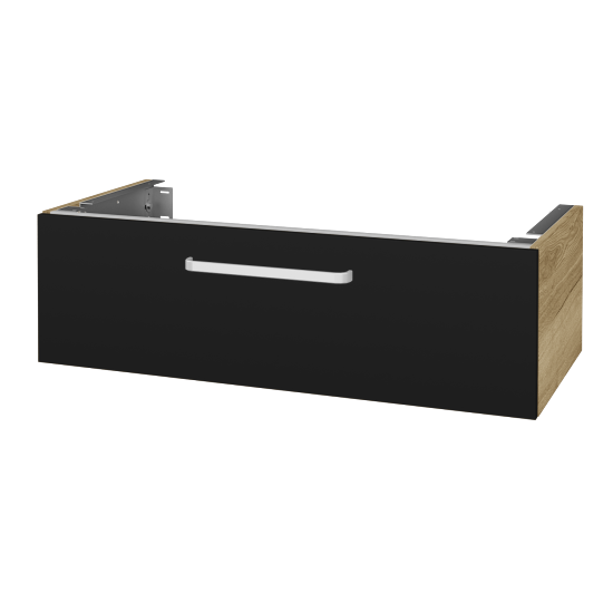 Unterschrank für Waschtischplatte DSD SZZ1 100 (Höhe 30 cm)  - D26 Ontario - Griff T01 - N03 Graphite - Nein
