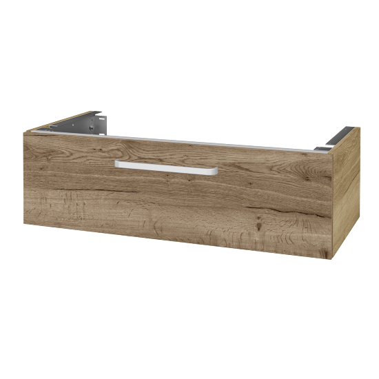 Unterschrank für Waschtischplatte DSD SZZ1 100 (Höhe 30 cm)  - D26 Ontario - Griff T01 - D21 Tobacco - Nein