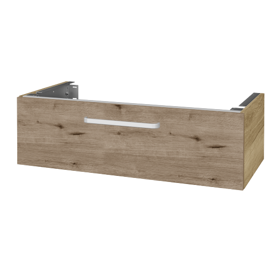 Unterschrank für Waschtischplatte DSD SZZ1 100 (Höhe 30 cm)  - D26 Ontario - Griff T01 - D23 Eiche Herkules - Nein