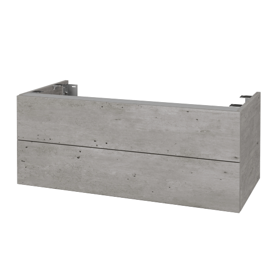 DSD SZZ2 100 Unterschrank für Waschtischplatte (Höhe 40 cm)  - D01 Beton - D01 Beton - Nein
