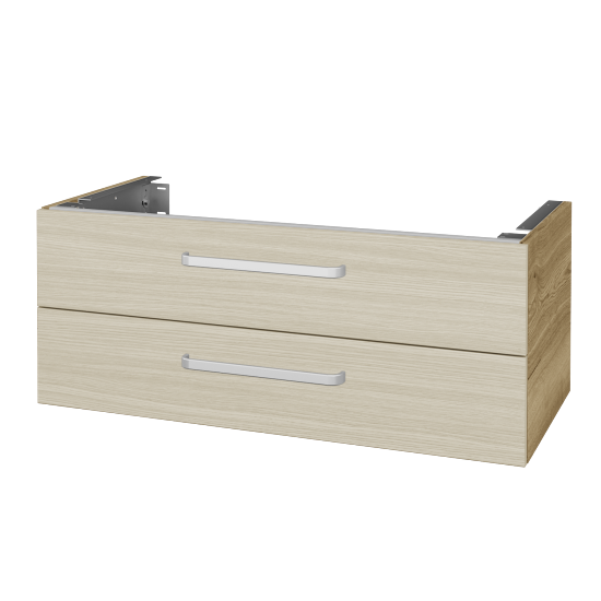 Unterschrank für Waschtischplatte DSD SZZ2 100 (Höhe 40 cm)  - D26 Ontario - Griff T01 - D04 Eiche - Nein