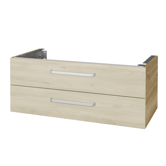 Unterschrank für Waschtischplatte DSD SZZ2 100 (Höhe 40 cm)  - D26 Ontario - Griff T01 - D24 Ohio - Nein