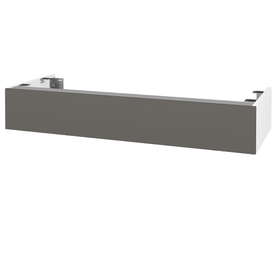 DSD SZZ 120 Unterschrank für Waschtischplatte (Höhe 20 cm)  - N01 Weiß Hochglanz - N06 Lava - Nein