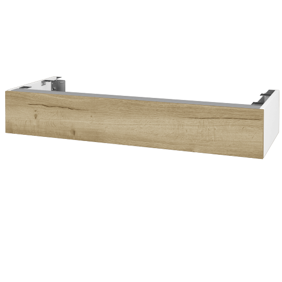 DSD SZZ 120 Unterschrank für Waschtischplatte (Höhe 20 cm)  - N01 Weiß Hochglanz - D26 Ontario - Nein