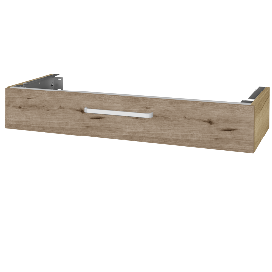 Unterschrank für Waschtischplatte DSD SZZ 120  (Höhe 20 cm)  - D26 Ontario - Griff T01 - D23 Eiche Herkules - Nein
