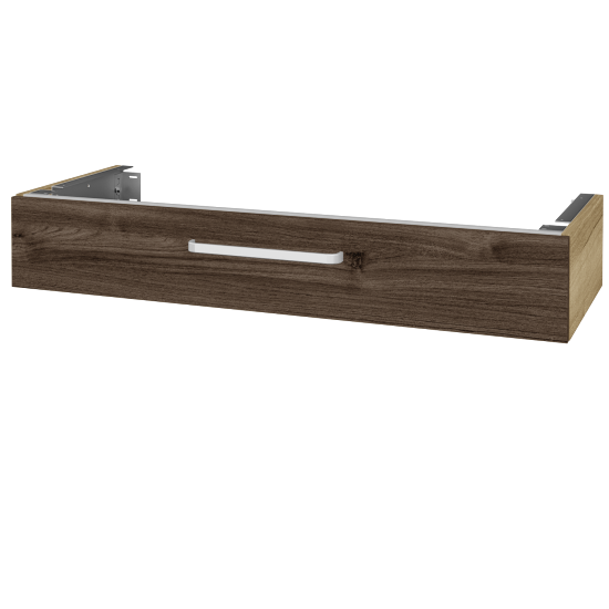 Unterschrank für Waschtischplatte DSD SZZ 120  (Höhe 20 cm)  - D26 Ontario - Griff T01 - D25 Teak - Nein