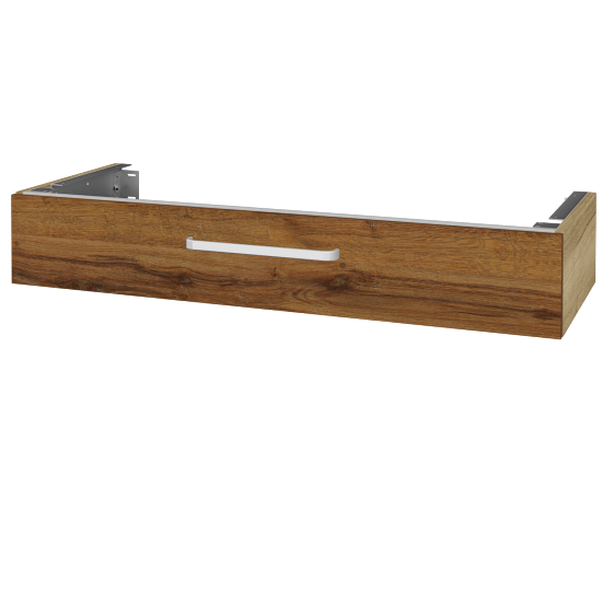 Unterschrank für Waschtischplatte DSD SZZ 120  (Höhe 20 cm)  - D26 Ontario - Griff T01 - D27 Cognac - Nein