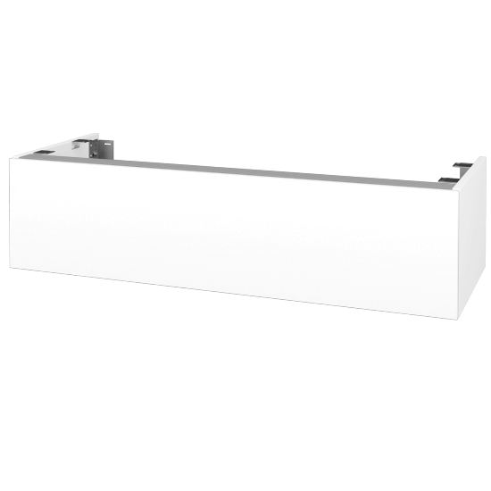 DSD SZZ1 120 Unterschrank für Waschtischplatte (Höhe 30 cm)  - N01 Weiß Hochglanz - M01 Weiß Lack Matt - Nein