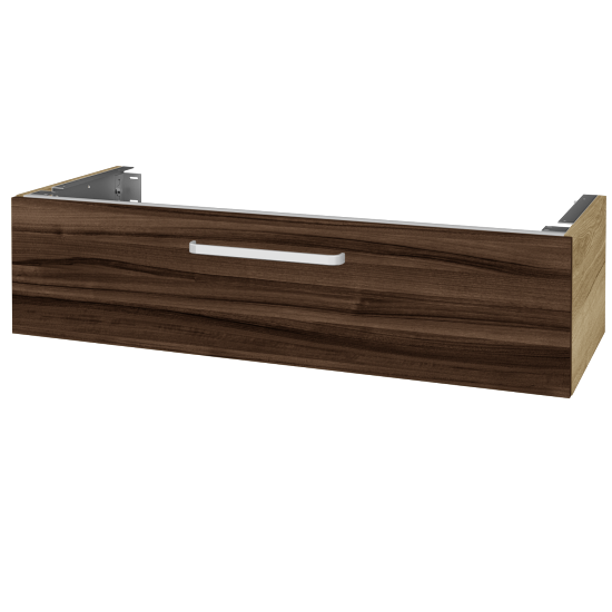 Unterschrank für Waschtischplatte DSD SZZ1 120 (Höhe 30 cm)  - D26 Ontario - Griff T01 - D06 Nussbaum - Nein
