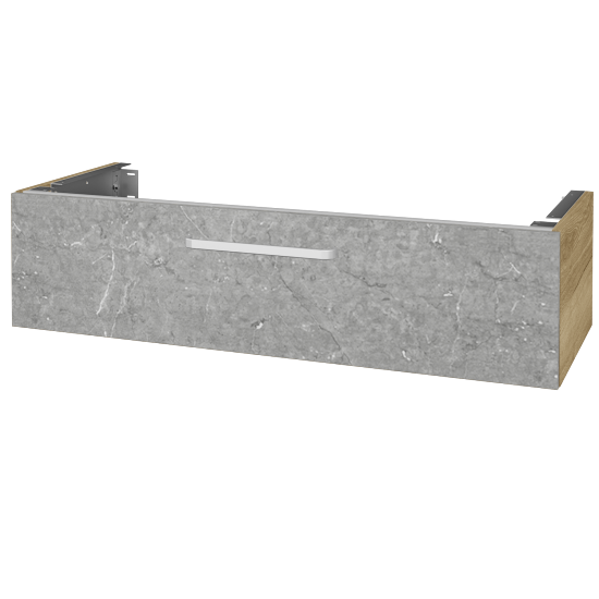 Unterschrank für Waschtischplatte DSD SZZ1 120 (Höhe 30 cm)  - D26 Ontario - Griff T01 - D20 Galaxy - Nein
