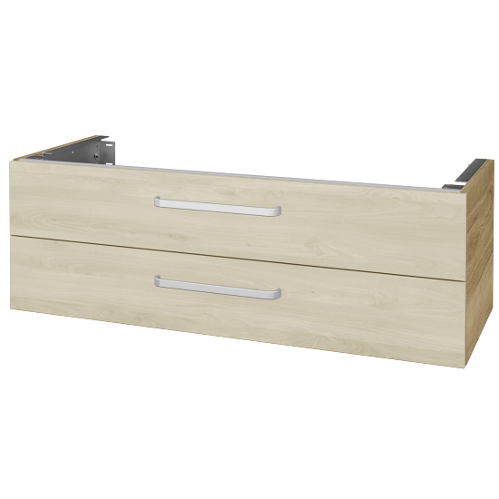 Unterschrank für Waschtischplatte DSD SZZ2 120 (Höhe 40 cm)  - D26 Ontario - Griff T01 - D24 Ohio - Nein