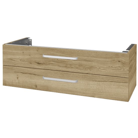 DSD SZZ2 120 Unterschrank für Waschtischplatte (Höhe 40 cm)  - D26 Ontario - Griffes T01 - D26 Ontario